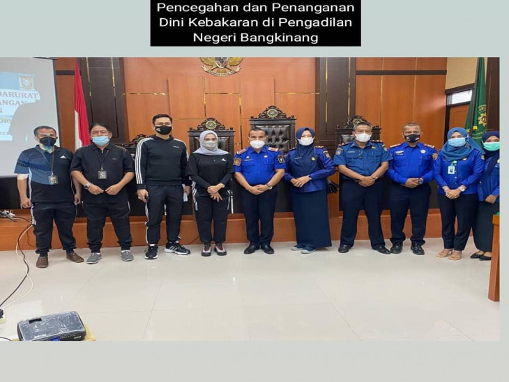 Penyuluhan Pencegahan Penanganan Dini terjadinya Kebakaran di Kantor Pengadilan Negeri Bangkinang